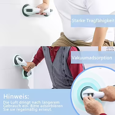 AUFUN Shower Stool, Adjustable Shower Seat 36-51cm Height, 360° Swivel, Bath Seat, Shower Aid, Non-Slip Bath Seat Made of Aluminum and Plastic for Elderly, Pregnant Women (Grab Bars)