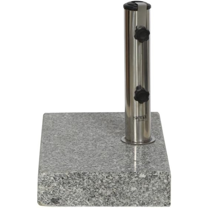 SIENAGARD 213345 Umbrella Stand, 25 kg, 45 x 28 cm for umbrella sticks with a diameter of 25-48 mm, grey