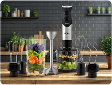 Ручний блендер Berdsen BD-753 1500W з титановими ножами, 6 в 1
