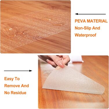 Transparent Stair Treads - 15 Piece Set - 10 x 81cm Anti-Slip Carpet for Stairs - Self-Adhesive Non-Slip Stair Mats for Wood Steps