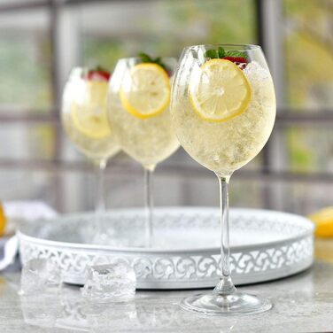 Набір склянок Krosno Rot Venezia 350 мл (6 шт.) | Стійке до миття в посудомийній машині скло, без свинцю