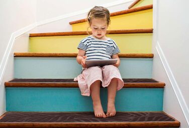 GOYLSER Non-Slip Wooden Stair Treads - Felt Self-Adhesive Stair Mats - 15 Piece Set (76x20cm)