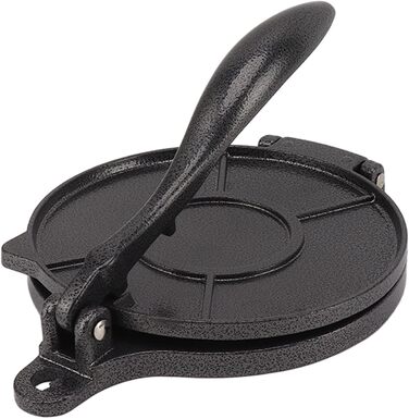 Пресс для тортилій Cyrank, ручний ротатор для роти, прес для тако та кесадільї, 20 см, чорний