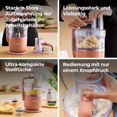 Кухонний комбайн Kenwood MultiPro Go FDP22.130GY, 650 Вт, 1.3 л, Компактний, Багатофункціональний, Синій