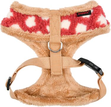 Нашийник для собак Puppia Huxley, теплий зимовий, леопардовий принт, регульований, синій, розмір M, для малих та середніх собак