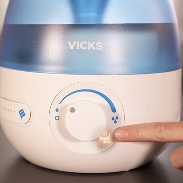 Зволожувач повітря Vicks Mini Cool Mist Ultraschall VUL525 - компактний, тихий, для сну, кашлю та застуди