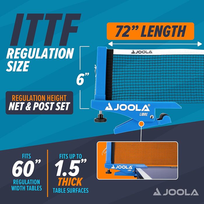 Сітка для настільного тенісу JOOLA LIBRE Outdoor - регульована, для відпочинку