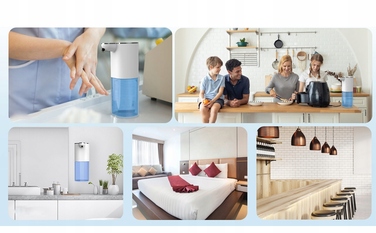 Автоматичний безконтактний дозатор для мила (настільний/настінний), 400 мл, USB