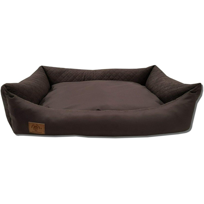Odolplusz XXL - Dog Bed for Large Dogs - Dog Cushion - Dog Sofa with Reversible Cushion | Removable and Washable Cover [ 100x70cm, Brown ]