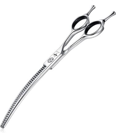 Ножиці для грумінгу собак та котів PURPLEBIRD 7.0 дюймів, вигнуті, з японської сталі 440C, ручна робота