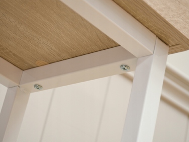 Консольний столик Mebel-Partner, білий / дуб сонома матовий, 117 x 85 x 27 см