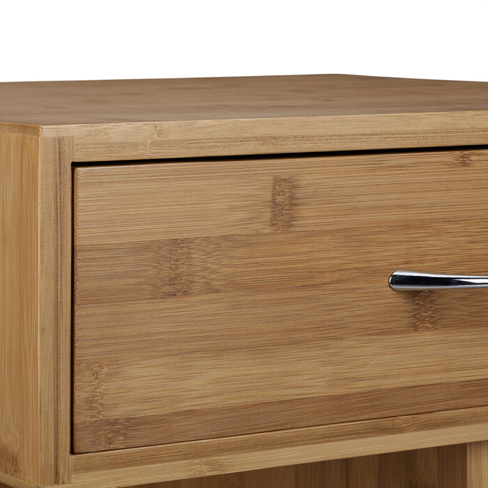Журнальний столик Relaxdays з колесами ROLLI Bamboo