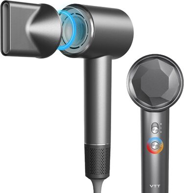 Тріо Хай-Спід Фен - Швидке Сушіння, Тиха Робота, Легкий Дизайн для Дому та Подорожей, Ідеальний для Чоловіків, Жінок та Професіоналів