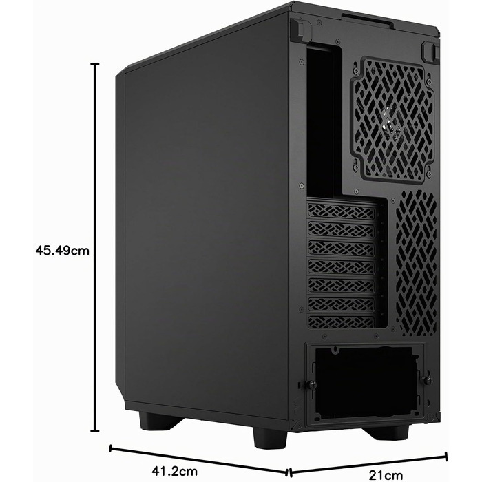 Корпус для ПК Fractal Design Meshify 2 Compact Black ATX, Mid Tower, високий повітряний потік, глуха бічна панель
