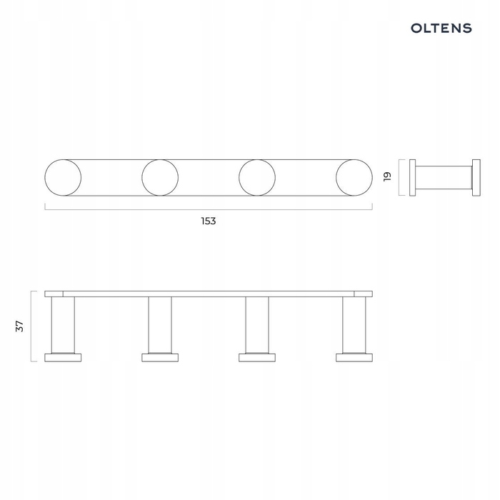 Гачок для дюбелів Oltens, жовтий