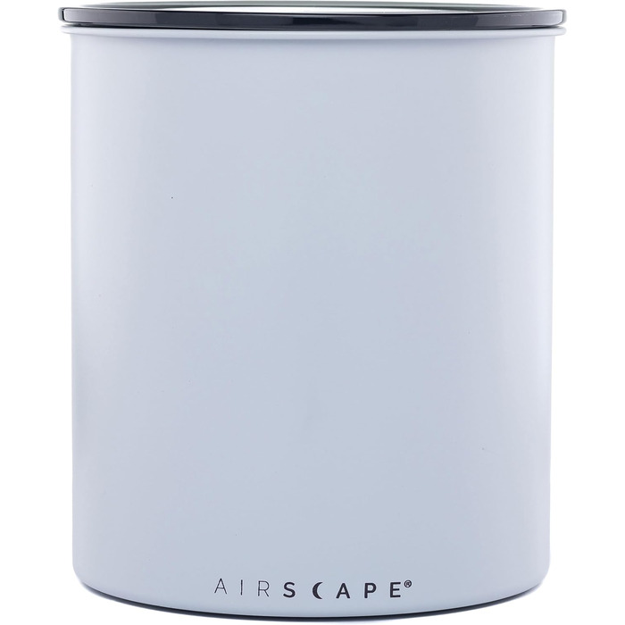 Airscape Coffee Storage Canister (1.1 kg dry beans) – large kilogram-sized container, patented airtight lid presses air out to preserve food freshness (gray)