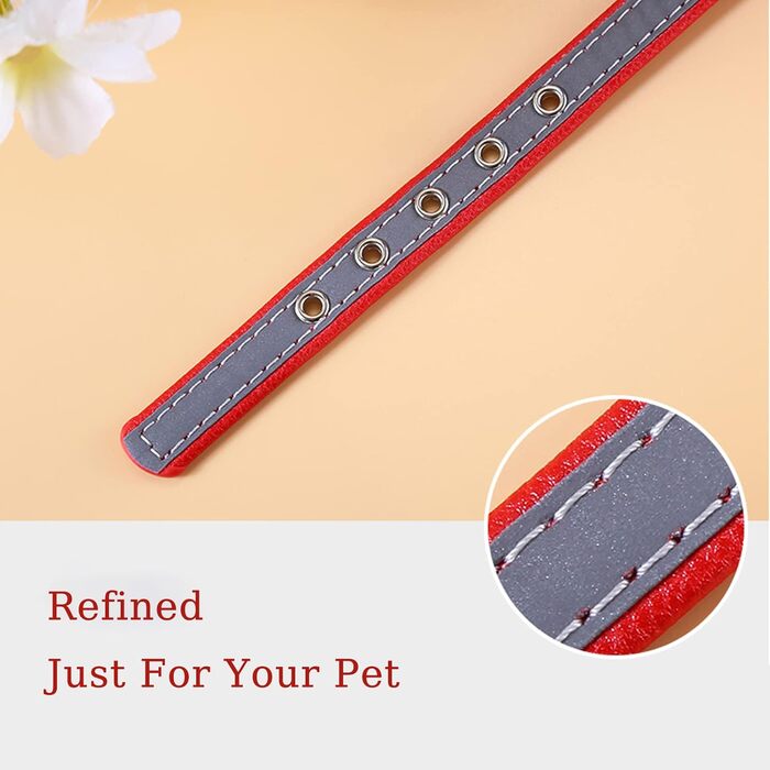 Освітлююче нашийник Yonsbox для собак та котів з персоналізованою гравіюванням – міцний, легкий, з ID-значком та світловідбиваючими елементами. 6 розмірів (XS–XXL). Рожевий, XXL: 46-56 см (підходить для собак вагою до 27 кг)