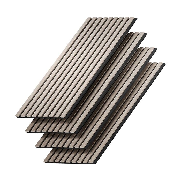 Акустичні настінні панелі Vicco для покращення звукоізоляції та шумопоглинання в приміщенні, коричневі, комплект 4 шт.