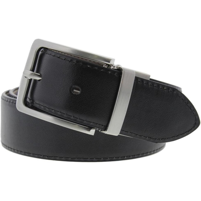 Чоловічий шкіряний ремінь Steve Madden, перевертається, для повсякденного та ділового стилю, колір: коричневий/чорний