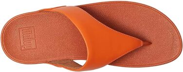 Сандалії жіночі Fitflop Lulu з шкіри, з підтримкою пальців, помаранчевий (37 EU)