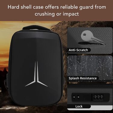 Dpofirs Mini Travel Bag, Starlink Travel Backpack, Waterproof Storage Case, with USB Charging Port, Satellite Dish Backpack, for Starlink Adapter Cable Mounting Kit