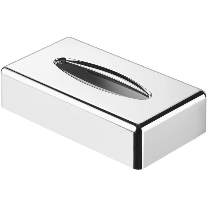 Geesa Kleenex Box, freestanding or for wall mounting, chrome-plated ABS, silver