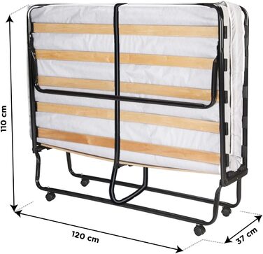 Cortassa XL Comfort Folding Bed with Mattress