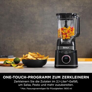 Ninja 2-in-1 Detect Power Mixer Pro with Single Serve - 1200W Power Blender with Pitcher & 2 Single Serve Cups - Smoothie, Vegetable & Frozen Drink Mixer - TB301EU