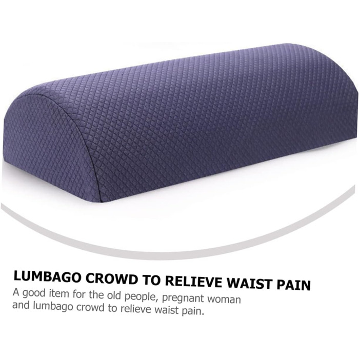 JECOMPRIS Half-Cylindrical Leg Pillow Neck Support Pillow Cushion Pillow Elastic Knee Pillow Knee Protector Rest Pillow for Office Back Pillow Sponge Neck Cushion Rest Mat Head Pillow