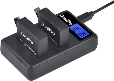 Акумулятор DuraPro 4X 1680mAh + LCD зарядний пристрій Dual USB для GoPro 4 / Hero 4 AHDBT-401