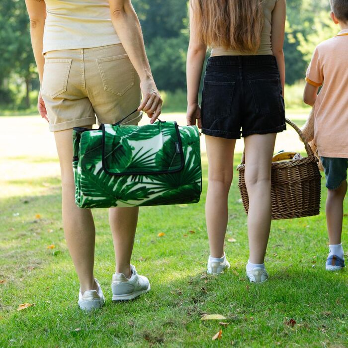 Плед для пікніка Meteor XXL водонепроникний, термоізольований (175x200 см, листя)