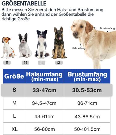 Шлейка для собак Joytale середнього розміру, світловідбиваюча, дихаюча, регульована з ручкою для тренувань, розмір M, Navy Blue (1 шт.)