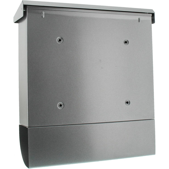 Поштова скринька Burg Wächter Vario ANT з газетницею та табличкою для імені, оцинкована сталь, формат DIN C4, 2 ключі, колір срібний