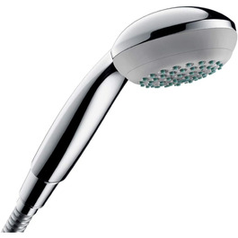 hansgrohe Crometta 85 - Showerhead, Hand Shower with Showerhead, Showerhead with Anti-Limescale Function, Chrome, 28563000 (1 Spray Pattern)