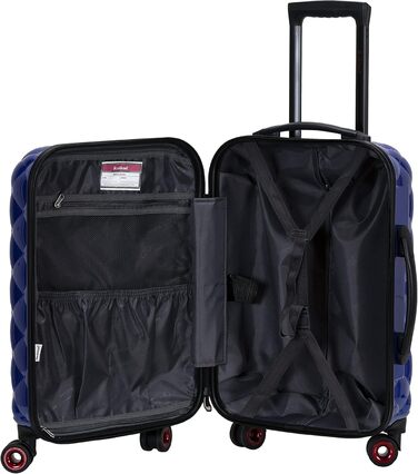 Набір валіз Rockland Quilt Hardside, розширюваний, 3 шт (20/24/28 дюймів), блакитний