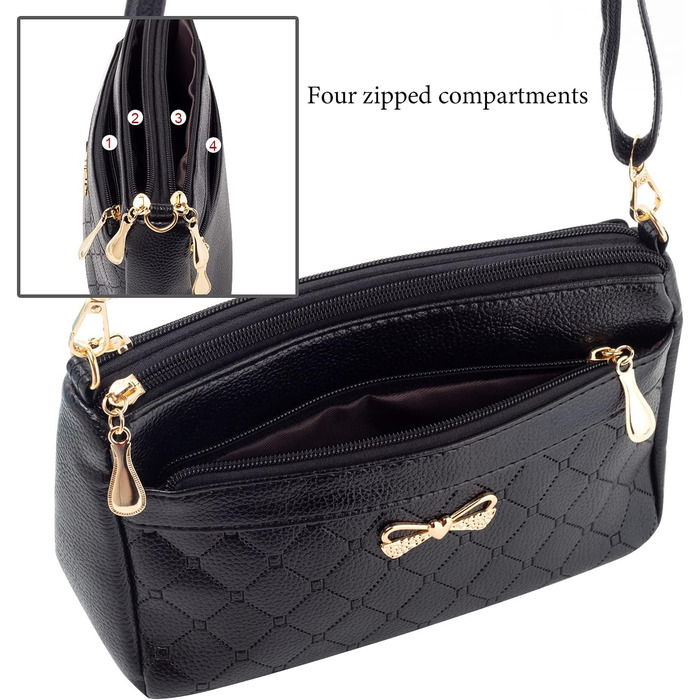 Сумка жіноча через плече біла з тисненням, легка PU шкіра, елегантна сумка-месенджер