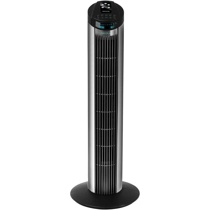 Вентилятор Cecotec Digitale Turm EnergySilence 890 Skyline, 50 Вт, 76 см, з таймером, пультом, мідний мотор, 3 швидкості, 3 режими, чорний