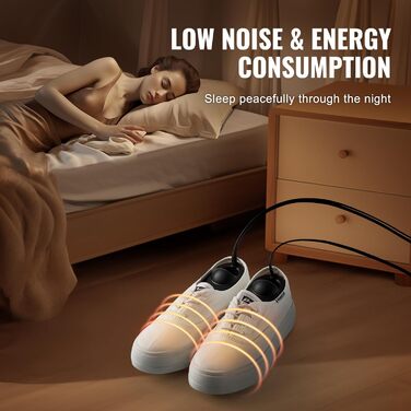 Сушарка для взуття VEVOR з 4 трубками та таймером, 200 Вт, сушарка для чобіт та взуття з тепловим обдувом