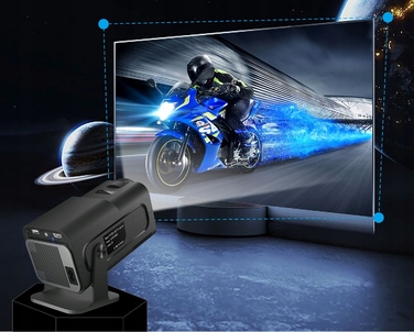 LED-проектор Heelly, 1280x720, Wi-Fi, чорний, з підтримкою USB