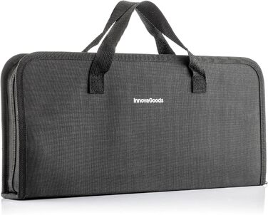 Набір грилю InnovaGoods 12 шт. з нержавіючої сталі, аксесуари для гриля, чорний, сталь