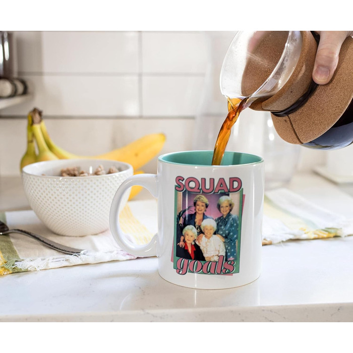 Silver Buffalo The Golden Girls Squad Goals Ceramic Mug | Holds 20 Ounces