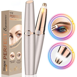 Електричний тример для брів для жінок: безболісний та точний тример для брів для жінок. 1 шт.