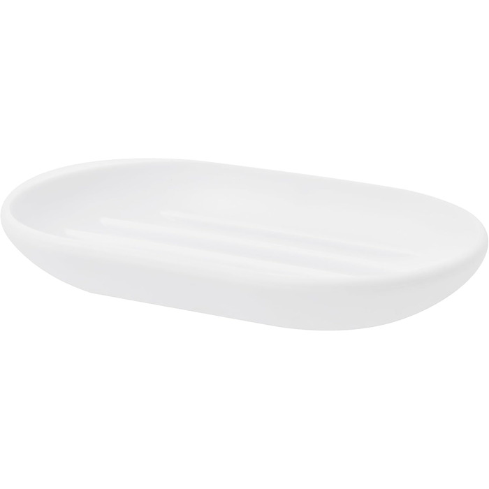 Seifenschale Umbra Touch, овальна, з Soft Touch покриттям, біла, 14 x 9 x 2 см