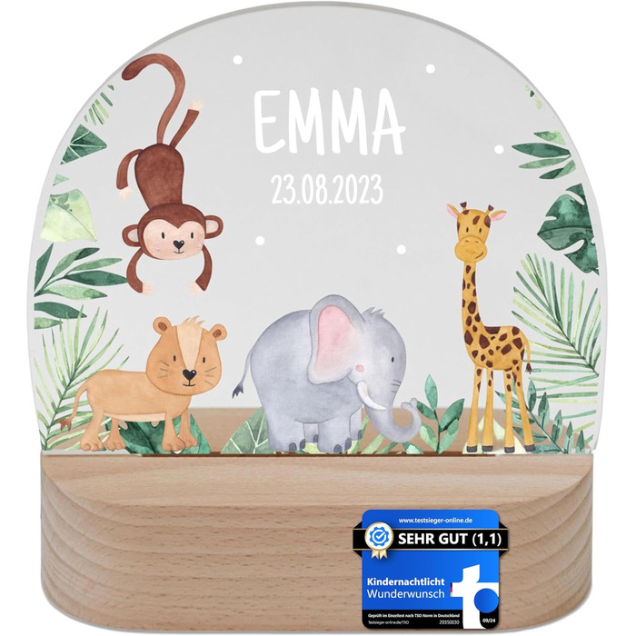 Personalized Night Light for Babies - Custom Nightstand Lamp for Kids - Personalized Gifts for Children - Baby Gift - New Baby Gift