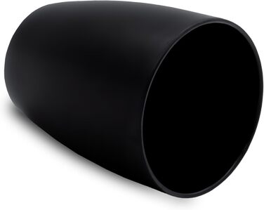 Набір чашок для кави та чаю 6 шт. 340 мл, чорний матовий, кольорові всередині. Керамічні чашки з ручкою та без.