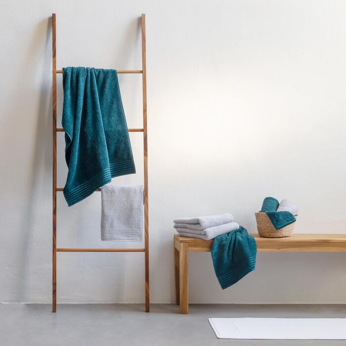 Möve Handtuchset New Classic 6-Piece Towel Set - 2x 30x50 cm + 2x 50x100 cm + 2x 67x140 cm, 100% Cotton, Cornflower