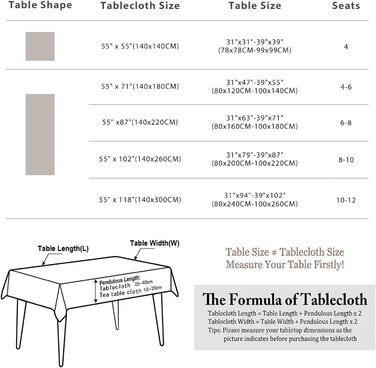 Pahajim Rectangular Cotton Linen Tablecloth Washable Tassels Design Garden Tablecloth for Coffee Table Home Kitchen Dining Table Decoration (Green, 140 x 260 cm)