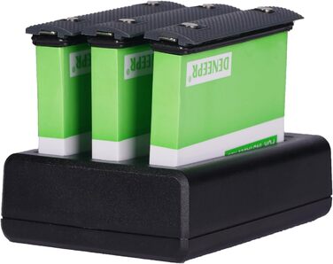 2 акумулятори Insta360 2800mAh з зарядним пристроєм USB-C, Li-Ion акумулятори для Insta360 Action Camera, з Micro SD слотами (X2)