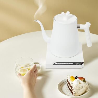 Електричний чайник-гозек Schwanenhals 1L, 1000W, регулювання температури 45-100°C, з підігрівом та захистом від перегріву