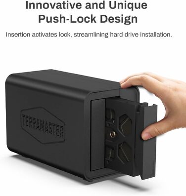 Зовнішній корпус для двох HDD/SSD накопичувачів Terramaster D2-320, USB 3.2 Gen 2, 10Gbps (Diskless)